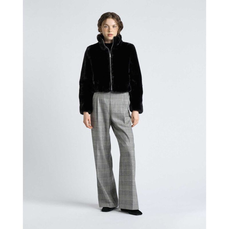 Cue Faux Fur Cropped Jacket image number 3